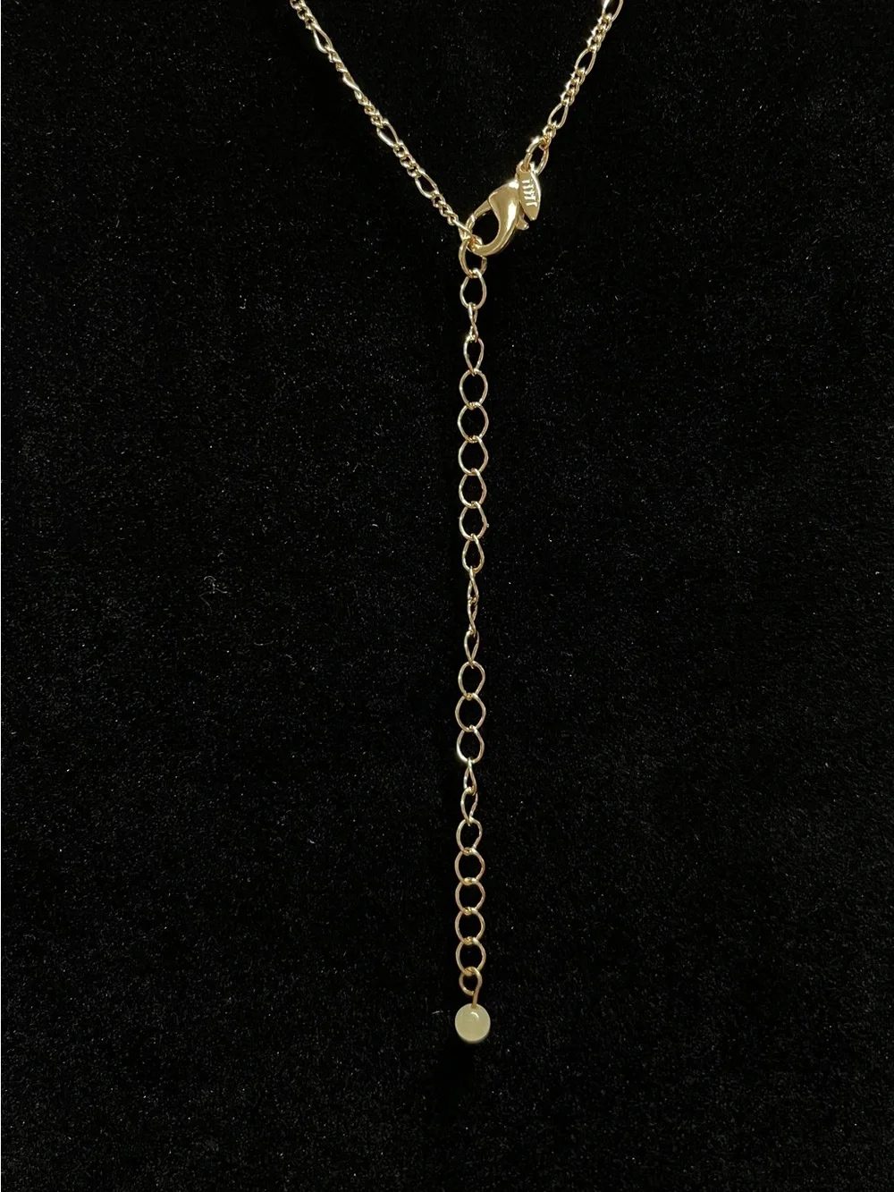 Avon Faux Pearl Rhinestone Floral Pendant Necklace